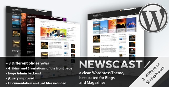 NewsCast – Newspaper WordPress Template